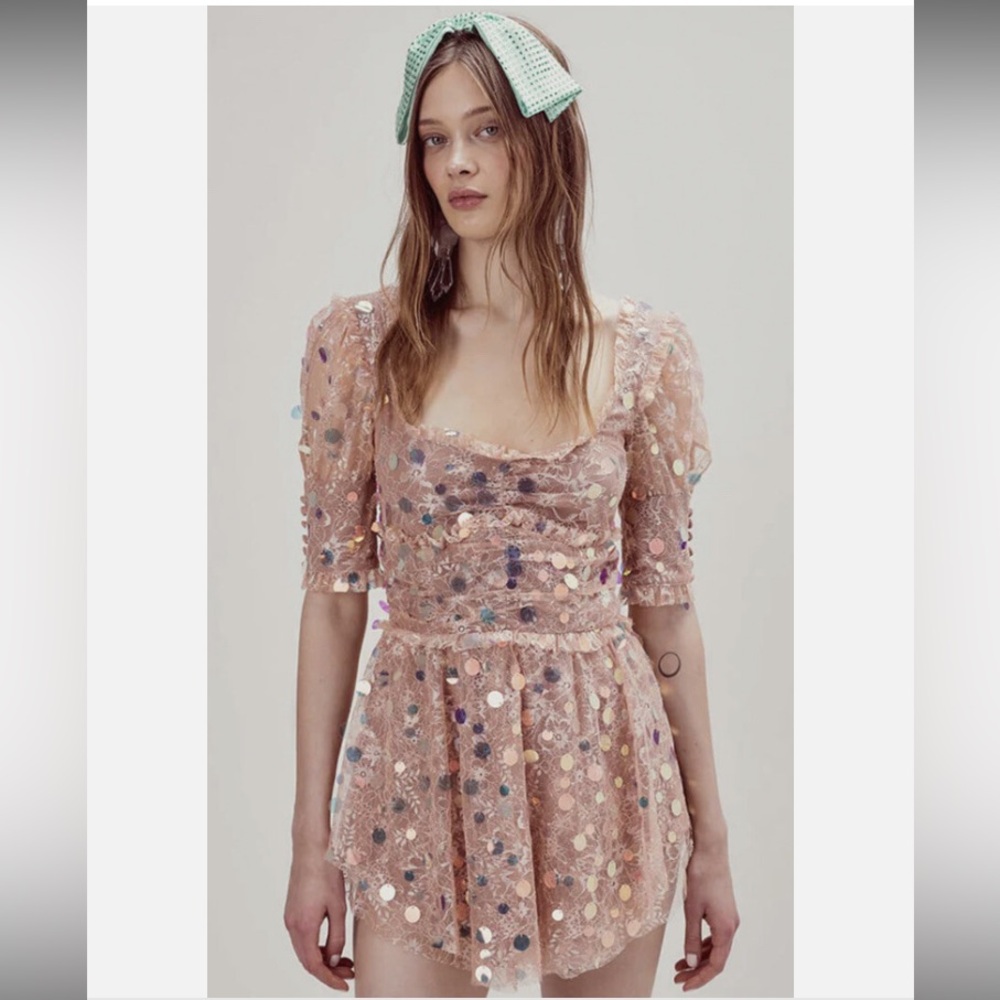 For Love And Lemons Ace Sequin Mini Dress